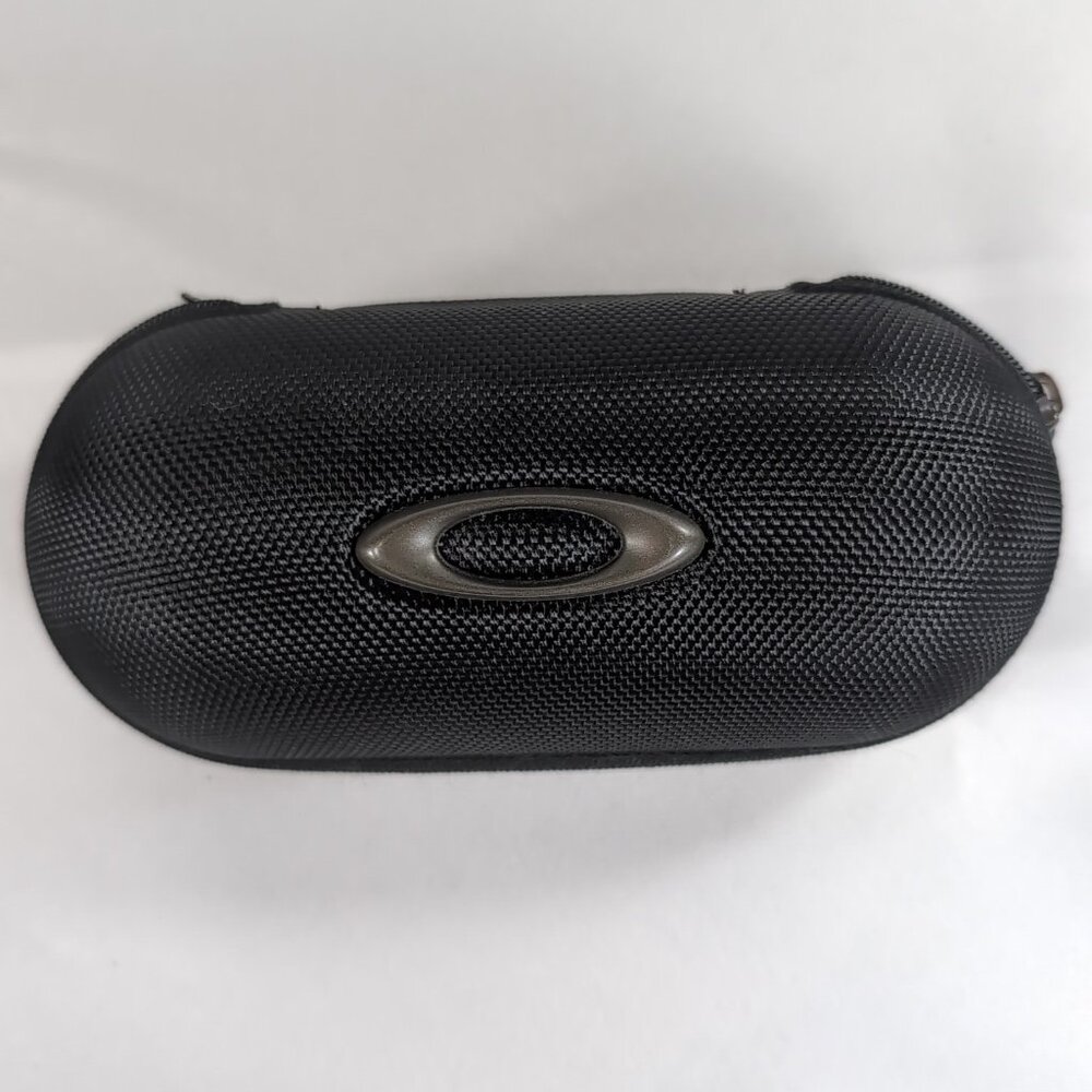 Oakley Pill Sunglasses Case Glasses Black Monogram Hard Shell Zip Logo Travel